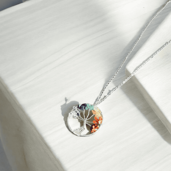 Collier des sept chakras