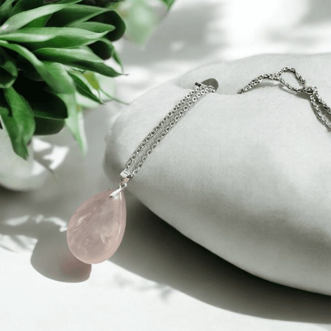 Collier Quartz Rose