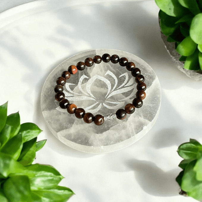 Bracelet œil de tigre et taureau